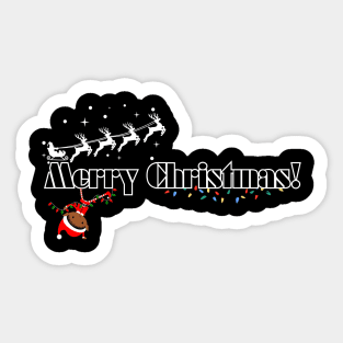 Merry Christmas! Simple design Sticker